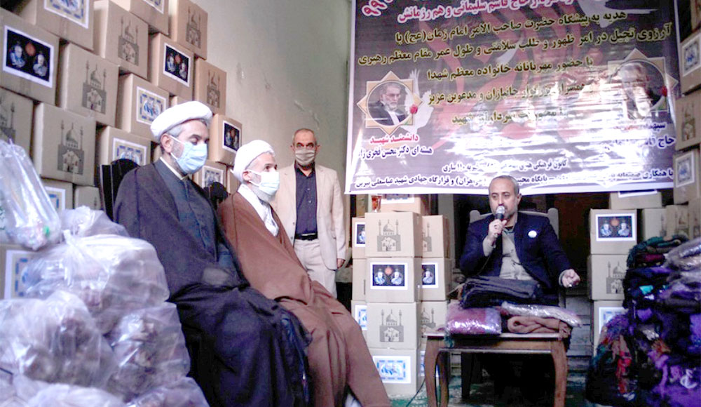 توزیع سبد معیشتی در امدادگران مازندران