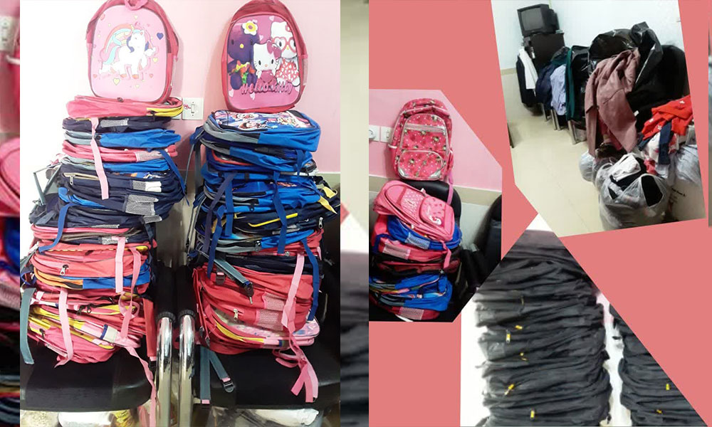 تهیه و توزیع ۵۶ بسته لوازم التحریر