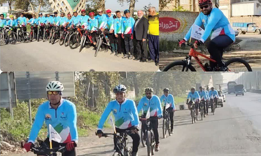 رکاب‌زنی گروه دوچرخه‌سواری خیریه امدادگران کاشان از گرگان تا مشهد مقدس